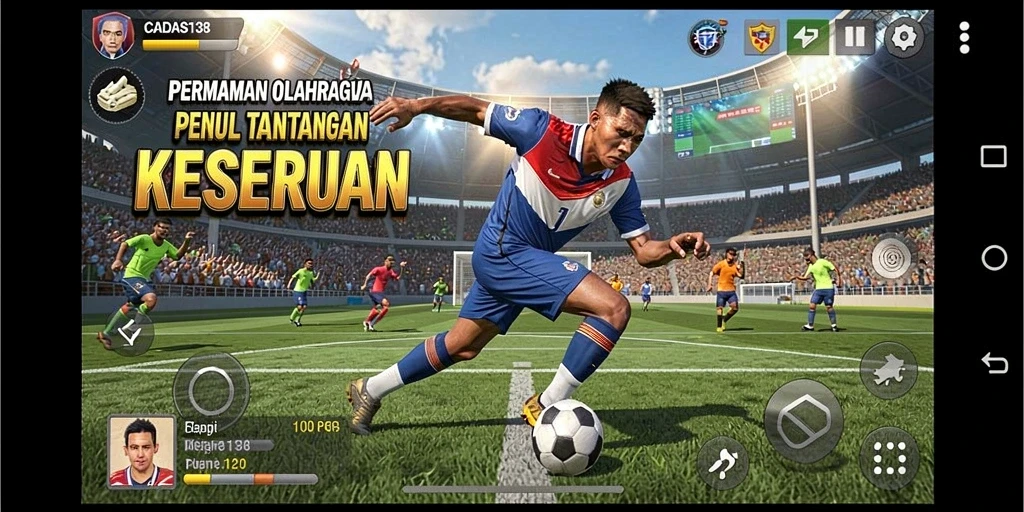 Tampilan seru gameplay di CADAS138 dengan aksi olahraga yang menegangkan.