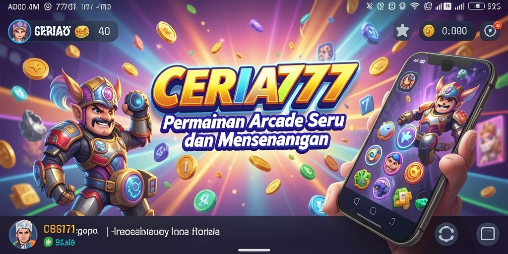 Screenshot menunjukkan aksi gameplay seru di CERIA777.