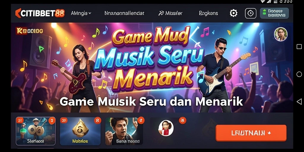 Tampilan screenshot CITIBET88 menampilkan pengalaman bermain musik yang menarik.