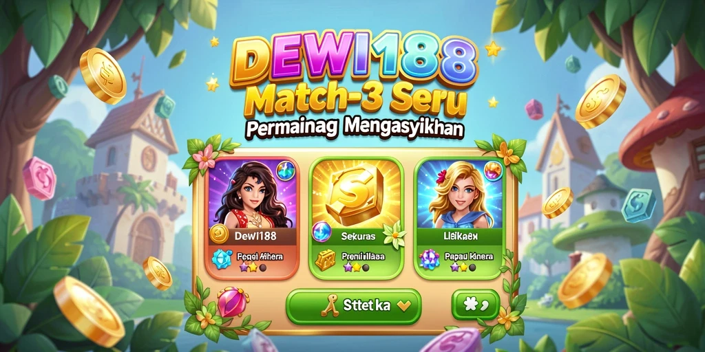 Tampilan menarik gameplay DEWI188 dalam kategori Match-3.