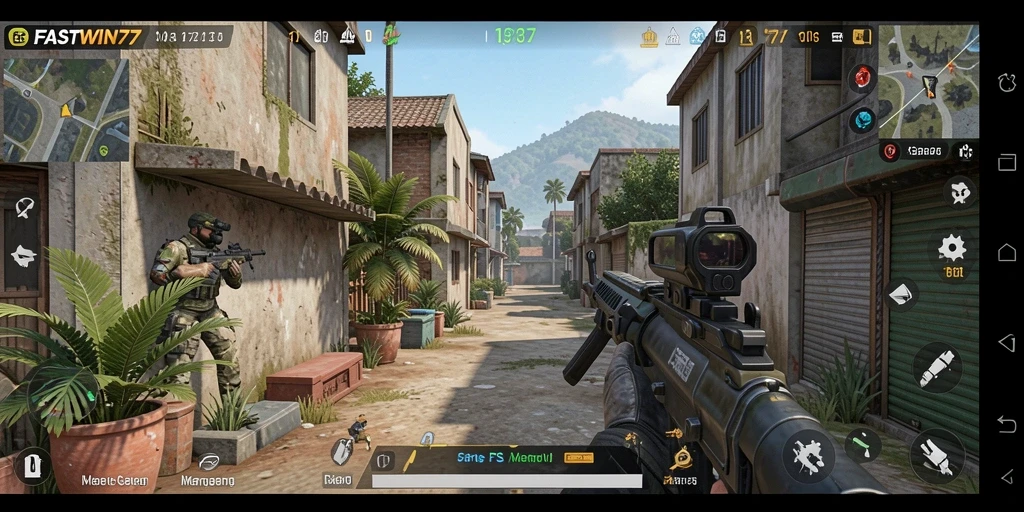 Tampilan gameplay seru dari FASTWIN77 dalam aksi FPS.