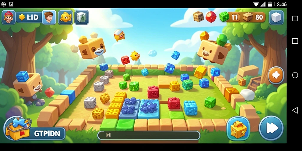 Tampilan gameplay GTPIDN yang seru dan penuh warna.