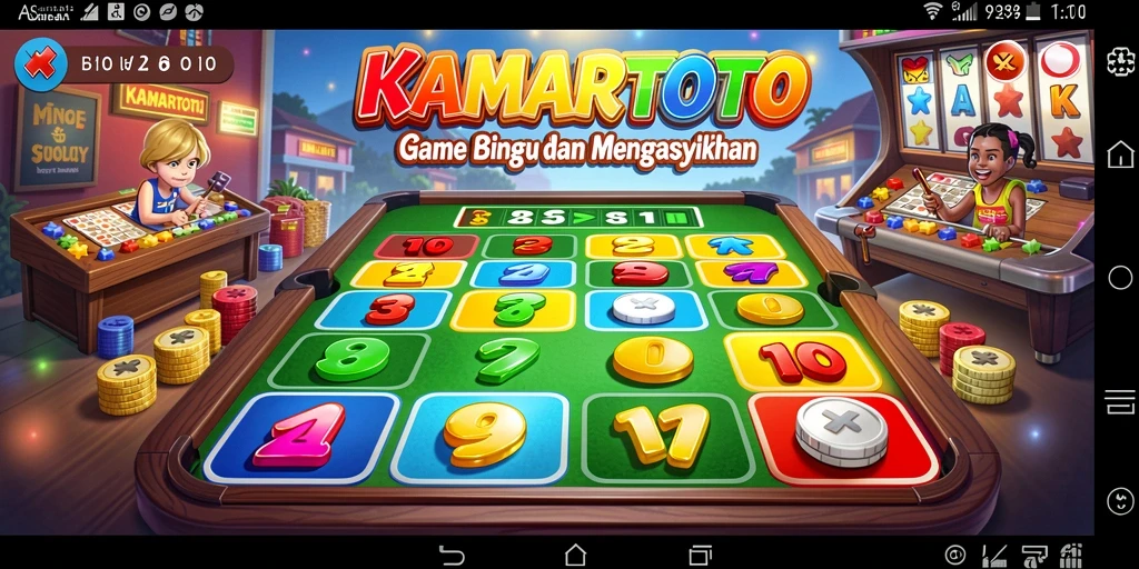 Screenshot gameplay KAMARTOTO menampilkan keseruan bermain Bingo.