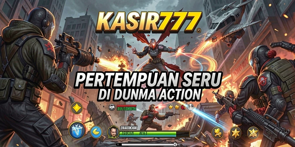 Screenshot gameplay KASIR777 dengan aksi seru dan karakter dinamis.