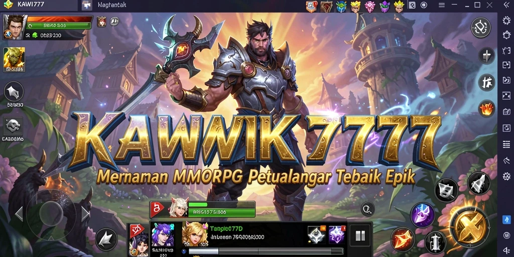 Tampilan menawan dari KAWI777 menampilkan gameplay seru MMORPG.