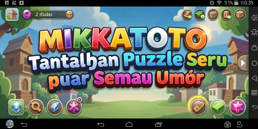 Screenshot gameplay MIKATOTO yang menampilkan tantangan puzzle yang menarik.
