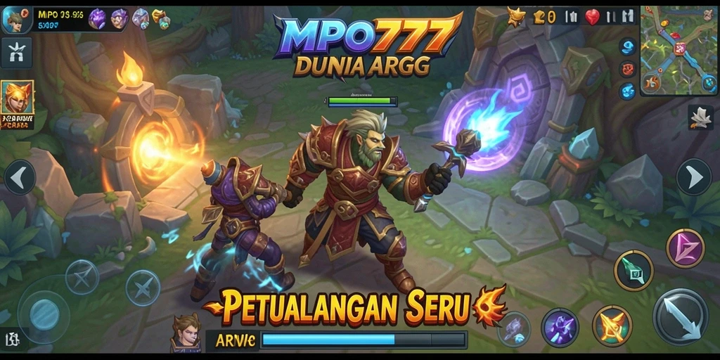Tampilan utama MPO777 yang menunjukkan petualangan seru di dunia fantasi.