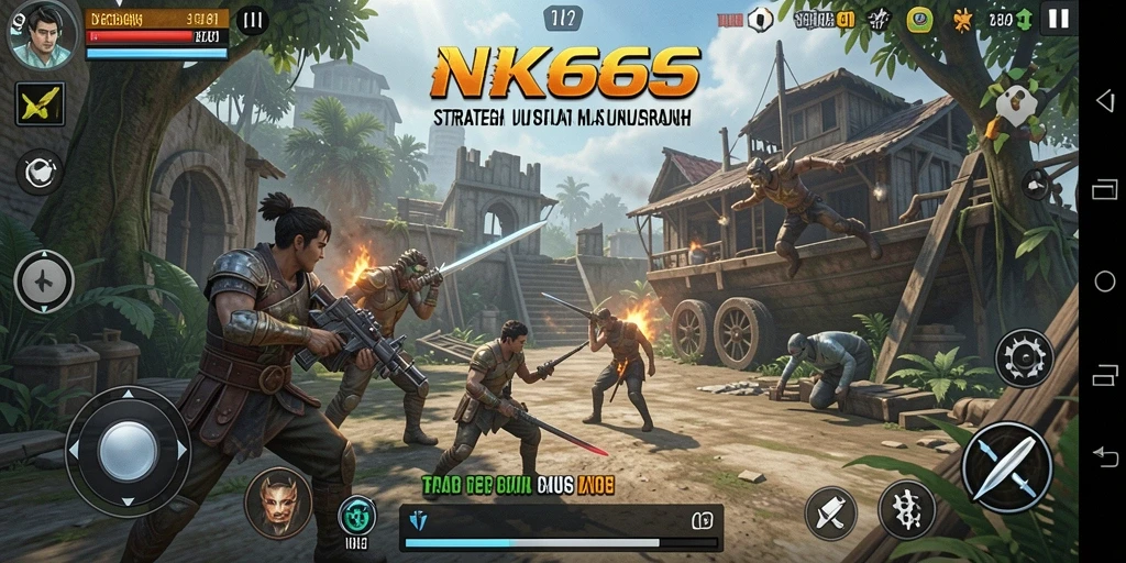 Tampilan gameplay NK666 yang menegangkan dan strategis.