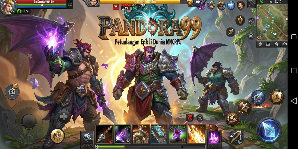 Gameplay PANDORA99 yang intens dan menegangkan dalam dunia MMORPG.