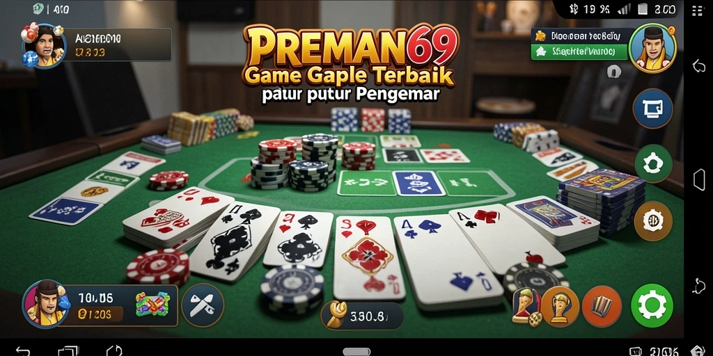 Screenshot PREMAN69 menunjukkan keseruan bermain Gaple secara online.