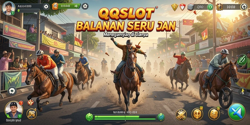 Tampilan gameplay balapan seru di QQSLOT