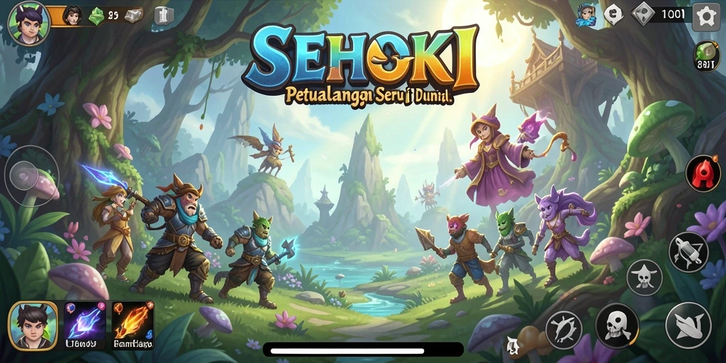 Tampilan gameplay SEHOKI yang menakjubkan dan mendebarkan.