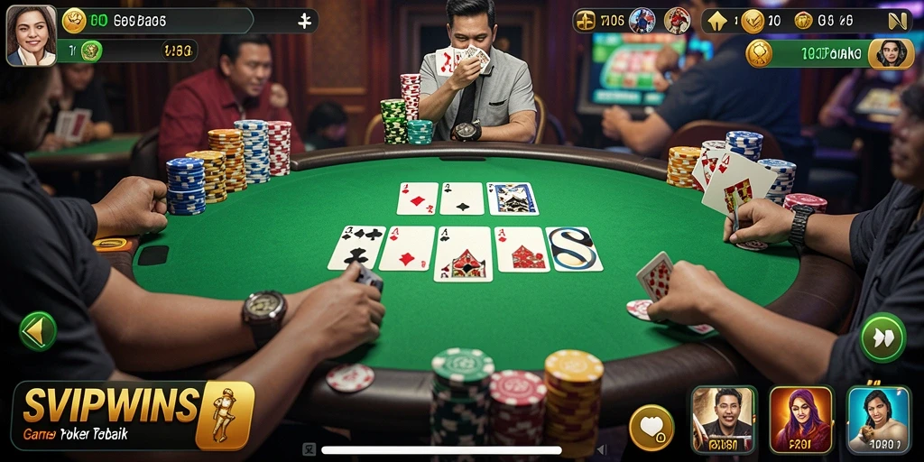 Gameplay seru dan interaktif dari SVIPWINS dalam permainan poker.