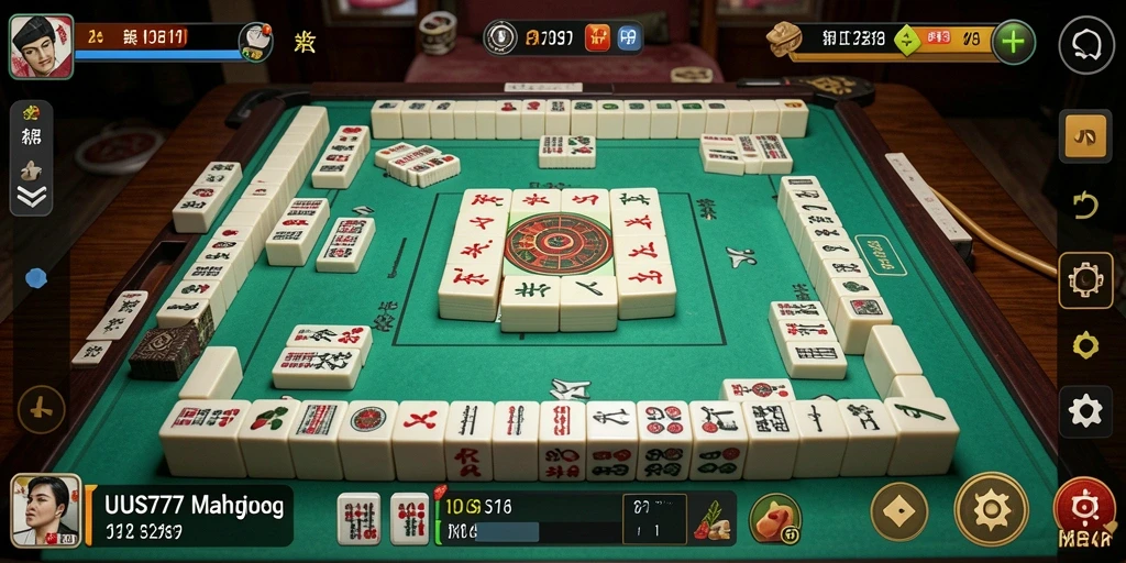 Tampilan gameplay Mahjong yang seru di UUS777.