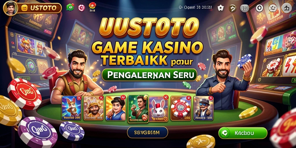 Screenshot gameplay UUSTOTO menunjukkan aksi seru di dunia kasino.