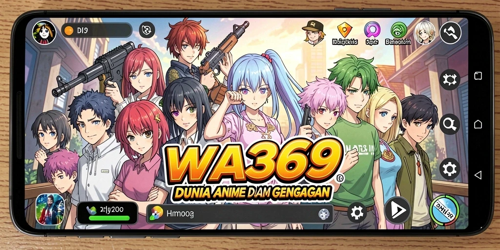Tampilan seru karakter ikonik dalam game Anime.